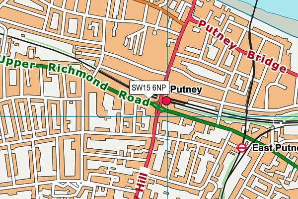 SW15 6NP map - OS VectorMap District (Ordnance Survey) SW15 6NP map - OS VectorMap District (Ordnance Survey)