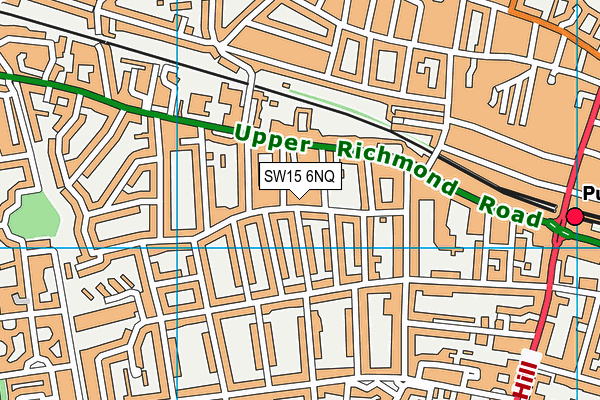 SW15 6NQ map - OS VectorMap District (Ordnance Survey) SW15 6NQ map - OS VectorMap District (Ordnance Survey)