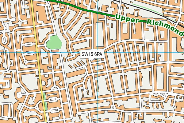 SW15 6PA map - OS VectorMap District (Ordnance Survey) SW15 6PA map - OS VectorMap District (Ordnance Survey)