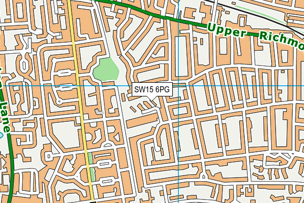 SW15 6PG map - OS VectorMap District (Ordnance Survey) SW15 6PG map - OS VectorMap District (Ordnance Survey)