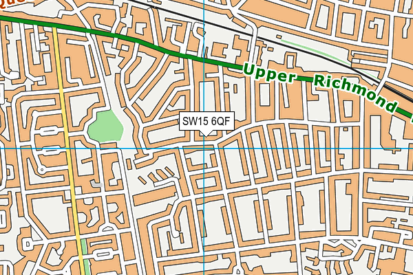 SW15 6QF map - OS VectorMap District (Ordnance Survey) SW15 6QF map - OS VectorMap District (Ordnance Survey)