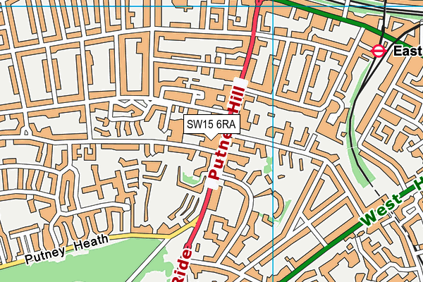 SW15 6RA map - OS VectorMap District (Ordnance Survey) SW15 6RA map - OS VectorMap District (Ordnance Survey)