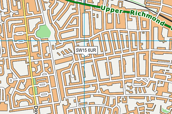 SW15 6UR map - OS VectorMap District (Ordnance Survey) SW15 6UR map - OS VectorMap District (Ordnance Survey)