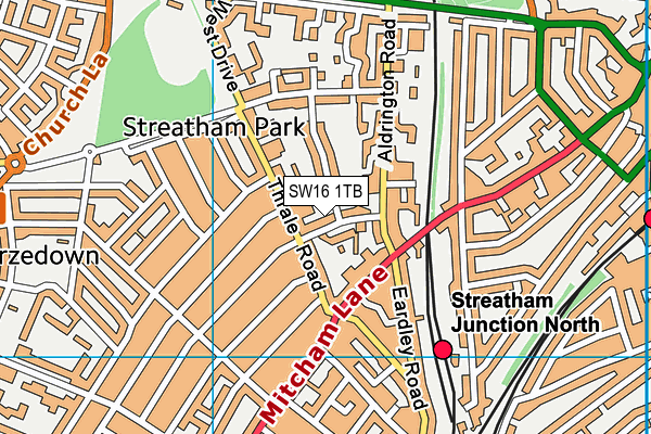 SW16 1TB map - OS VectorMap District (Ordnance Survey) SW16 1TB map - OS VectorMap District (Ordnance Survey)