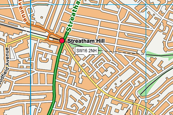 SW16 2NH map - OS VectorMap District (Ordnance Survey) SW16 2NH map - OS VectorMap District (Ordnance Survey)