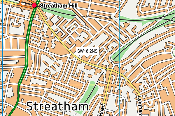 SW16 2NS map - OS VectorMap District (Ordnance Survey) SW16 2NS map - OS VectorMap District (Ordnance Survey)
