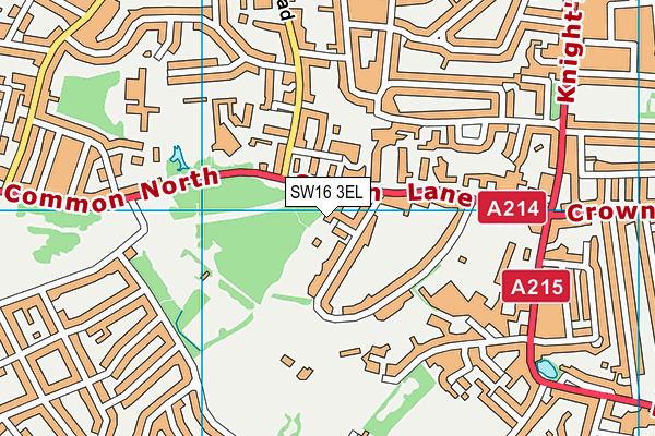 SW16 3EL map - OS VectorMap District (Ordnance Survey) SW16 3EL map - OS VectorMap District (Ordnance Survey)