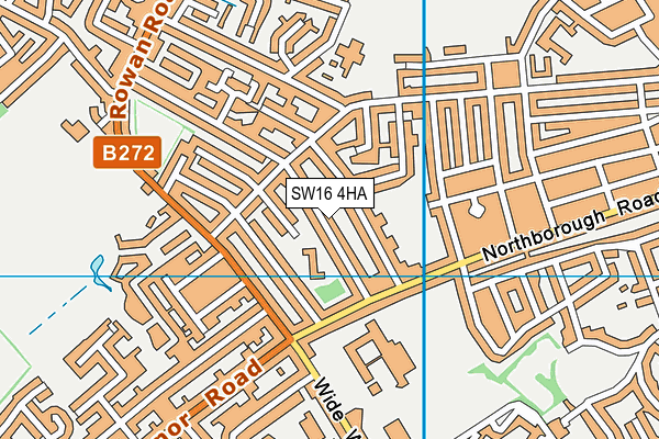 SW16 4HA map - OS VectorMap District (Ordnance Survey) SW16 4HA map - OS VectorMap District (Ordnance Survey)