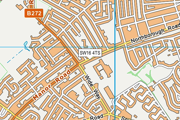 SW16 4TS map - OS VectorMap District (Ordnance Survey) SW16 4TS map - OS VectorMap District (Ordnance Survey)