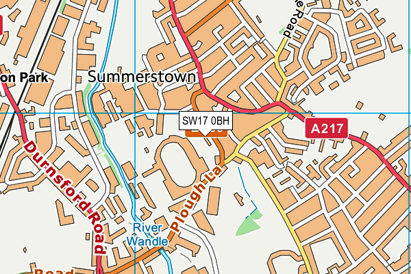 SW17 0BH map - OS VectorMap District (Ordnance Survey) SW17 0BH map - OS VectorMap District (Ordnance Survey)