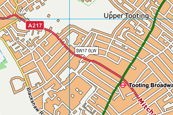 SW17 0LW map - OS VectorMap District (Ordnance Survey) SW17 0LW map - OS VectorMap District (Ordnance Survey)