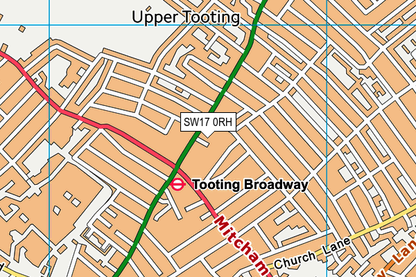 SW17 0RH map - OS VectorMap District (Ordnance Survey) SW17 0RH map - OS VectorMap District (Ordnance Survey)