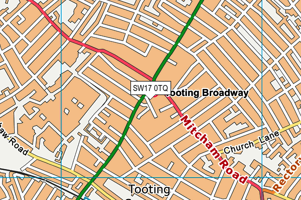 SW17 0TQ map - OS VectorMap District (Ordnance Survey) SW17 0TQ map - OS VectorMap District (Ordnance Survey)