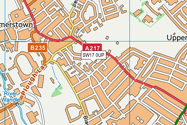 SW17 0UP map - OS VectorMap District (Ordnance Survey) SW17 0UP map - OS VectorMap District (Ordnance Survey)