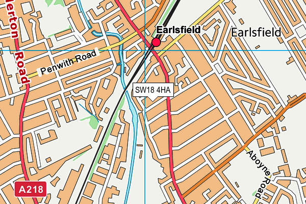 SW18 4HA map - OS VectorMap District (Ordnance Survey) SW18 4HA map - OS VectorMap District (Ordnance Survey)