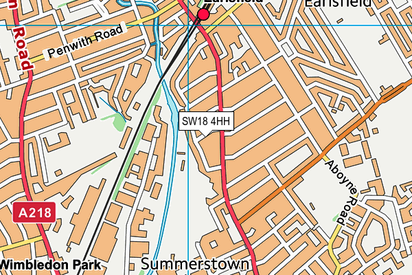 SW18 4HH map - OS VectorMap District (Ordnance Survey) SW18 4HH map - OS VectorMap District (Ordnance Survey)