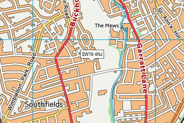 SW18 4NJ map - OS VectorMap District (Ordnance Survey) SW18 4NJ map - OS VectorMap District (Ordnance Survey)