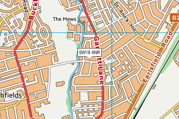SW18 4NR map - OS VectorMap District (Ordnance Survey) SW18 4NR map - OS VectorMap District (Ordnance Survey)