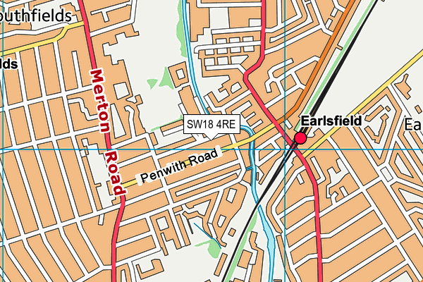 SW18 4RE map - OS VectorMap District (Ordnance Survey) SW18 4RE map - OS VectorMap District (Ordnance Survey)