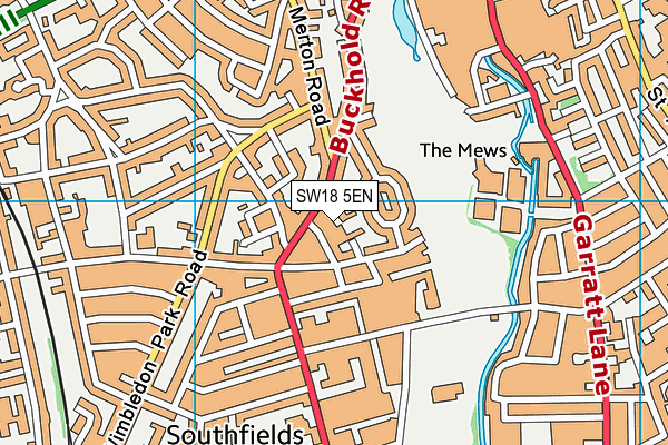 SW18 5EN map - OS VectorMap District (Ordnance Survey) SW18 5EN map - OS VectorMap District (Ordnance Survey)