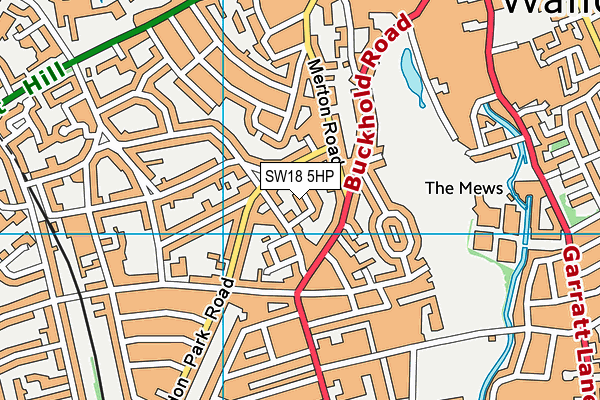 SW18 5HP map - OS VectorMap District (Ordnance Survey) SW18 5HP map - OS VectorMap District (Ordnance Survey)