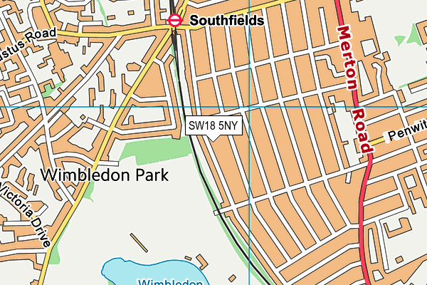 SW18 5NY map - OS VectorMap District (Ordnance Survey) SW18 5NY map - OS VectorMap District (Ordnance Survey)