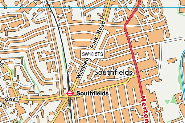 SW18 5TS map - OS VectorMap District (Ordnance Survey) SW18 5TS map - OS VectorMap District (Ordnance Survey)