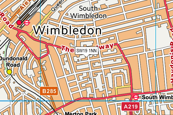 SW19 1NN map - OS VectorMap District (Ordnance Survey) SW19 1NN map - OS VectorMap District (Ordnance Survey)