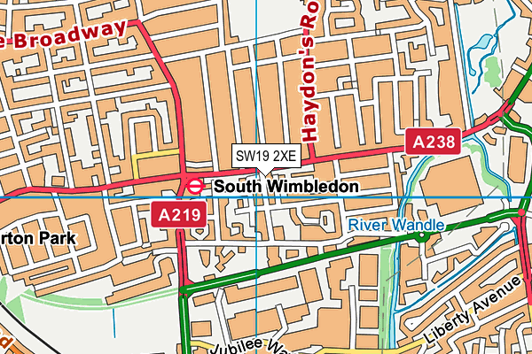 SW19 2XE map - OS VectorMap District (Ordnance Survey) SW19 2XE map - OS VectorMap District (Ordnance Survey)