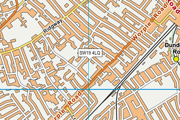 SW19 4LQ map - OS VectorMap District (Ordnance Survey) SW19 4LQ map - OS VectorMap District (Ordnance Survey)