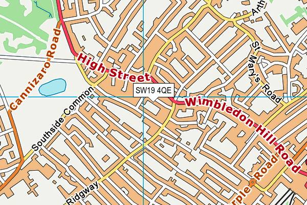 SW19 4QE map - OS VectorMap District (Ordnance Survey) SW19 4QE map - OS VectorMap District (Ordnance Survey)