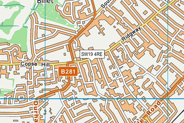 SW19 4RE map - OS VectorMap District (Ordnance Survey) SW19 4RE map - OS VectorMap District (Ordnance Survey)