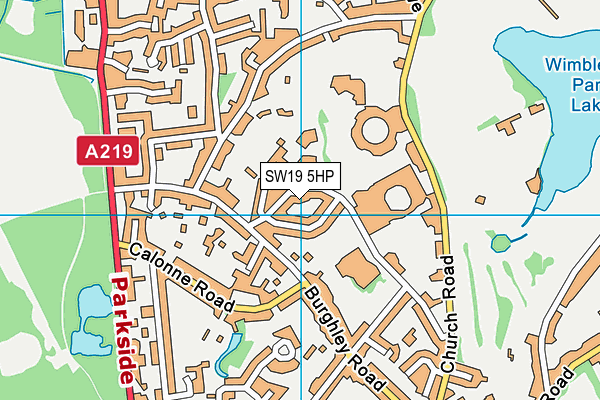 SW19 5HP map - OS VectorMap District (Ordnance Survey) SW19 5HP map - OS VectorMap District (Ordnance Survey)