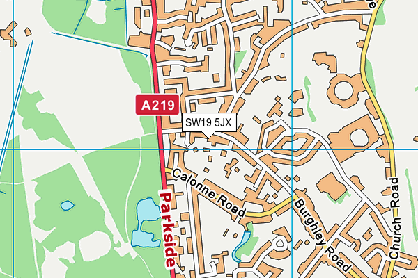 SW19 5JX map - OS VectorMap District (Ordnance Survey) SW19 5JX map - OS VectorMap District (Ordnance Survey)