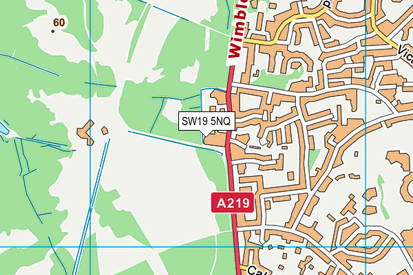 SW19 5NQ map - OS VectorMap District (Ordnance Survey) SW19 5NQ map - OS VectorMap District (Ordnance Survey)