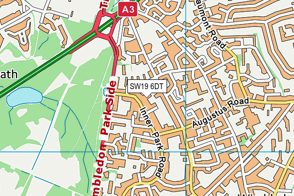 SW19 6DT map - OS VectorMap District (Ordnance Survey) SW19 6DT map - OS VectorMap District (Ordnance Survey)