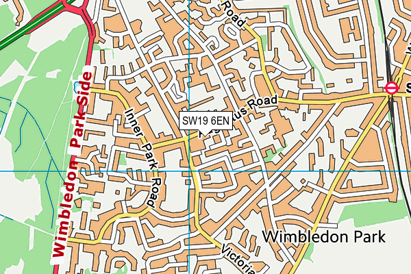 SW19 6EN map - OS VectorMap District (Ordnance Survey) SW19 6EN map - OS VectorMap District (Ordnance Survey)