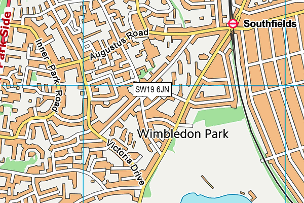 SW19 6JN map - OS VectorMap District (Ordnance Survey) SW19 6JN map - OS VectorMap District (Ordnance Survey)
