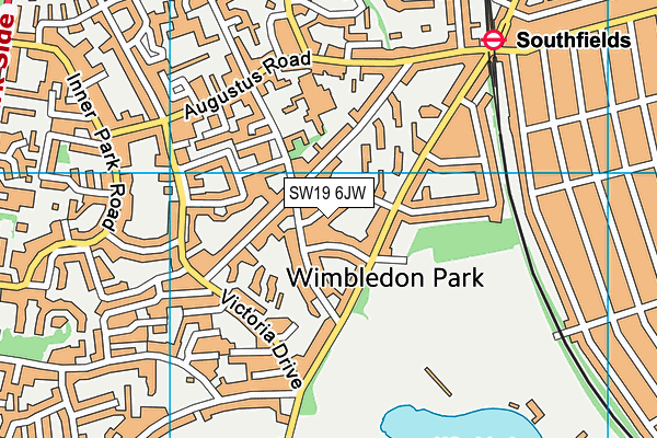 SW19 6JW map - OS VectorMap District (Ordnance Survey) SW19 6JW map - OS VectorMap District (Ordnance Survey)