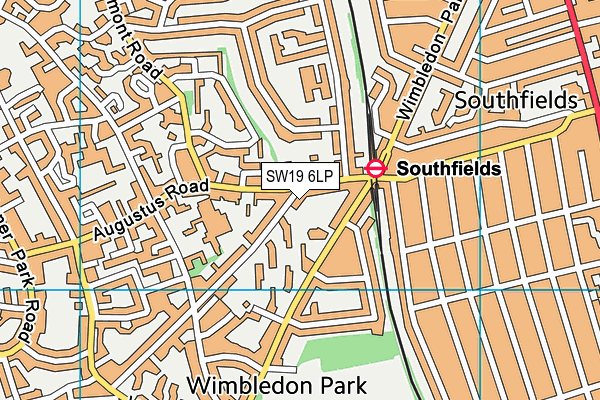 SW19 6LP map - OS VectorMap District (Ordnance Survey) SW19 6LP map - OS VectorMap District (Ordnance Survey)