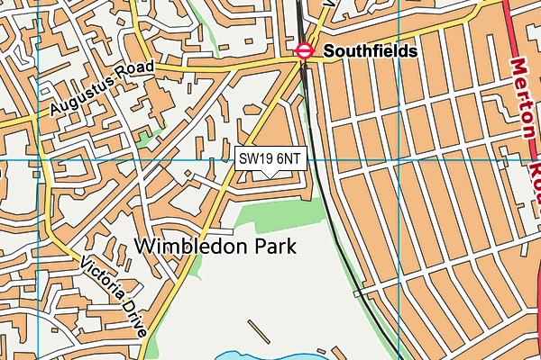 SW19 6NT map - OS VectorMap District (Ordnance Survey) SW19 6NT map - OS VectorMap District (Ordnance Survey)