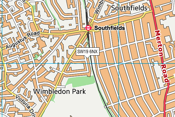 SW19 6NX map - OS VectorMap District (Ordnance Survey) SW19 6NX map - OS VectorMap District (Ordnance Survey)