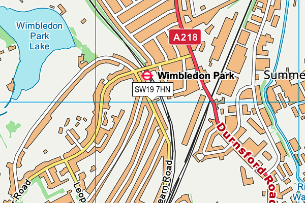 SW19 7HN map - OS VectorMap District (Ordnance Survey) SW19 7HN map - OS VectorMap District (Ordnance Survey)