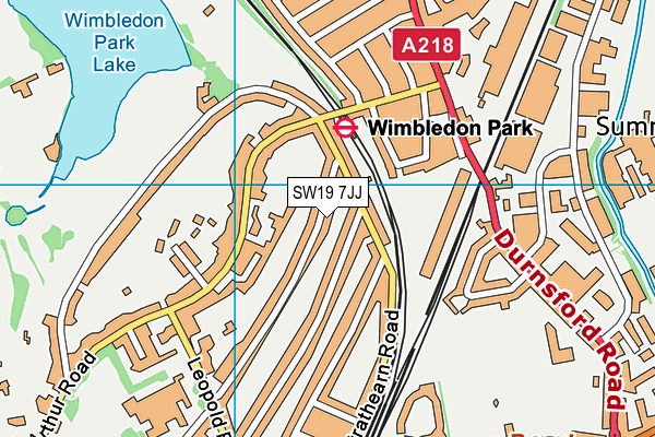 SW19 7JJ map - OS VectorMap District (Ordnance Survey) SW19 7JJ map - OS VectorMap District (Ordnance Survey)
