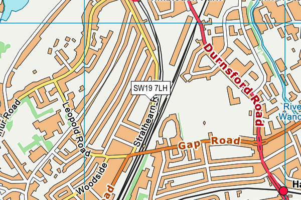 SW19 7LH map - OS VectorMap District (Ordnance Survey) SW19 7LH map - OS VectorMap District (Ordnance Survey)