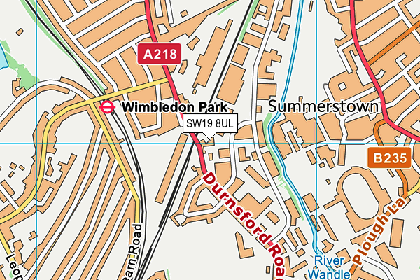 SW19 8UL map - OS VectorMap District (Ordnance Survey) SW19 8UL map - OS VectorMap District (Ordnance Survey)