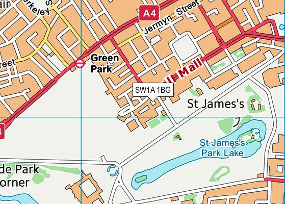 SW1A 1BG map - OS VectorMap District (Ordnance Survey) SW1A 1BG map - OS VectorMap District (Ordnance Survey)