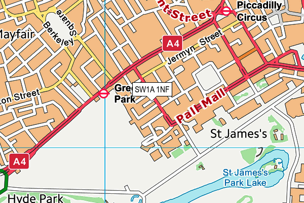 SW1A 1NF map - OS VectorMap District (Ordnance Survey) SW1A 1NF map - OS VectorMap District (Ordnance Survey)