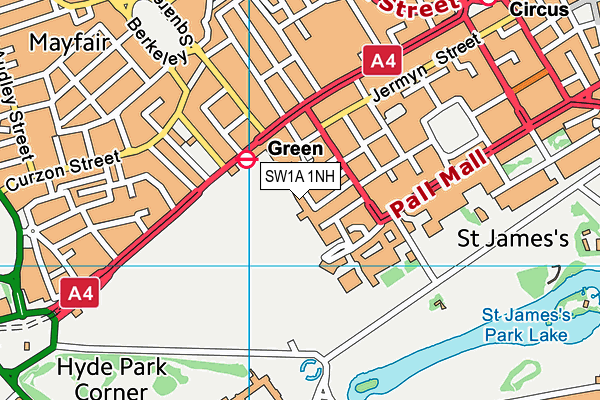 SW1A 1NH map - OS VectorMap District (Ordnance Survey) SW1A 1NH map - OS VectorMap District (Ordnance Survey)