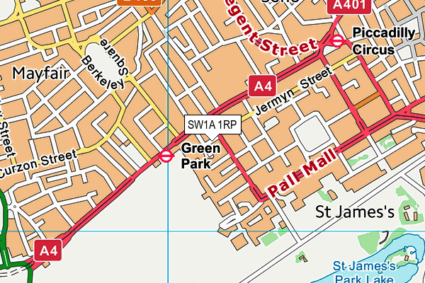 SW1A 1RP map - OS VectorMap District (Ordnance Survey) SW1A 1RP map - OS VectorMap District (Ordnance Survey)